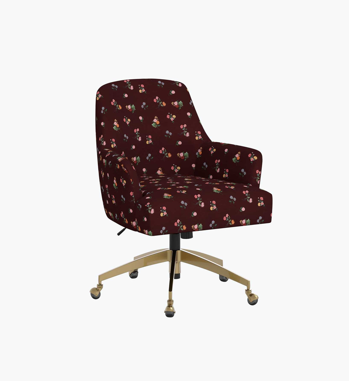 Tracy & Co Cambridge Desk Chair - Ditsy Dahlia Burgundy