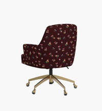 Tracy & Co Cambridge Desk Chair - Ditsy Dahlia Burgundy