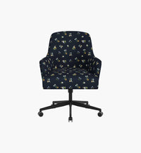 Tracy & Co Cambridge Desk Chair - Ditsy Dahlia Navy