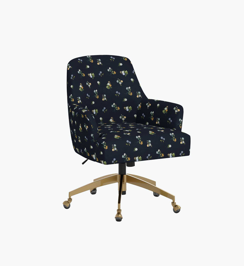 Tracy & Co Cambridge Desk Chair - Ditsy Dahlia Navy