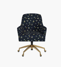 Tracy & Co Cambridge Desk Chair - Ditsy Dahlia Navy