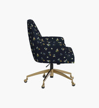 Tracy & Co Cambridge Desk Chair - Ditsy Dahlia Navy