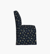Tracy & Co Frances Slipcover Dining Chair - Ditsy Dahlia Navy