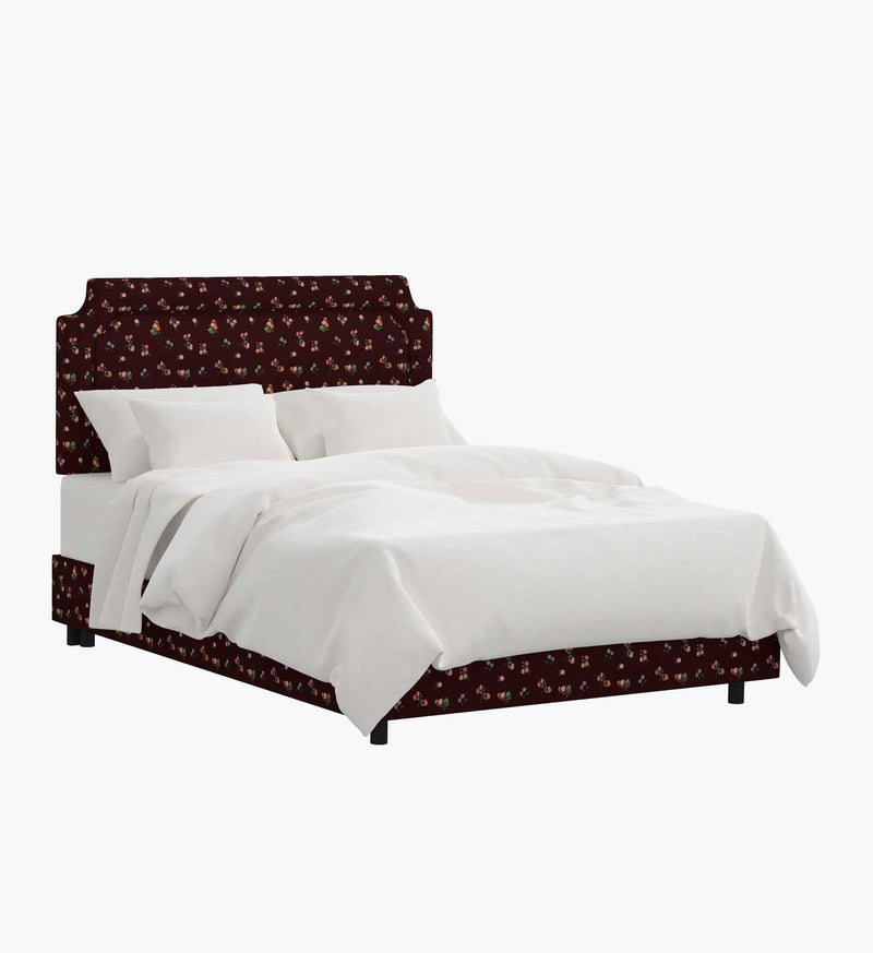 Tracy & Co Hampton Bed - Ditsy Dahlia Burgundy