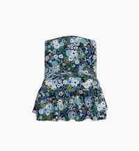 Tracy & Co Edie Slipper Chair - Garden Party Blue