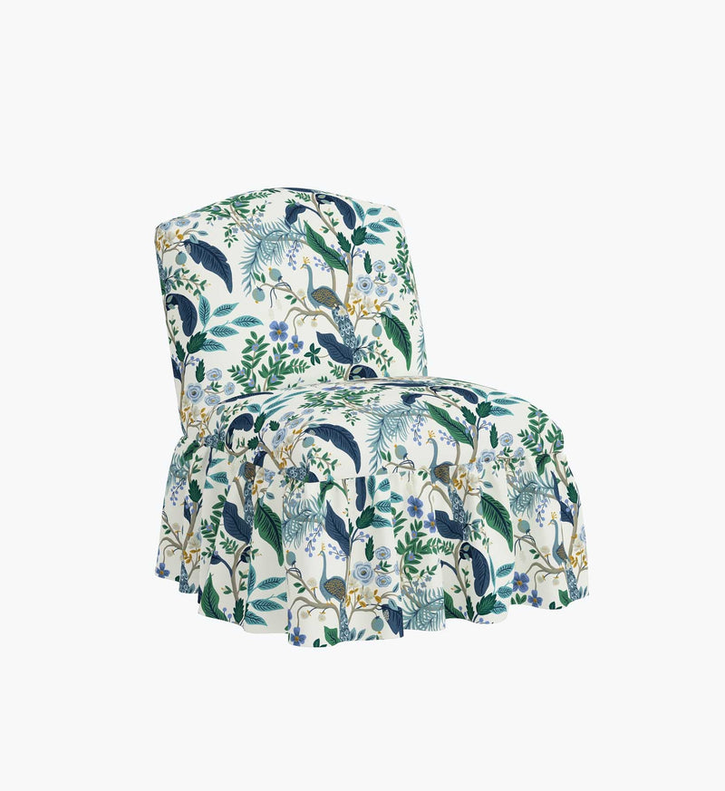 Tracy & Co Edie Slipper Chair - Peacock