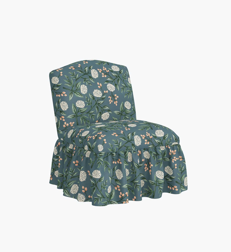 Tracy & Co Edie Slipper Chair - Peonies