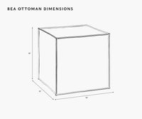 Tracy & Co Bea Ottoman - Lottie