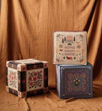 Tracy & Co Bea Ottoman - Home Sweet Home