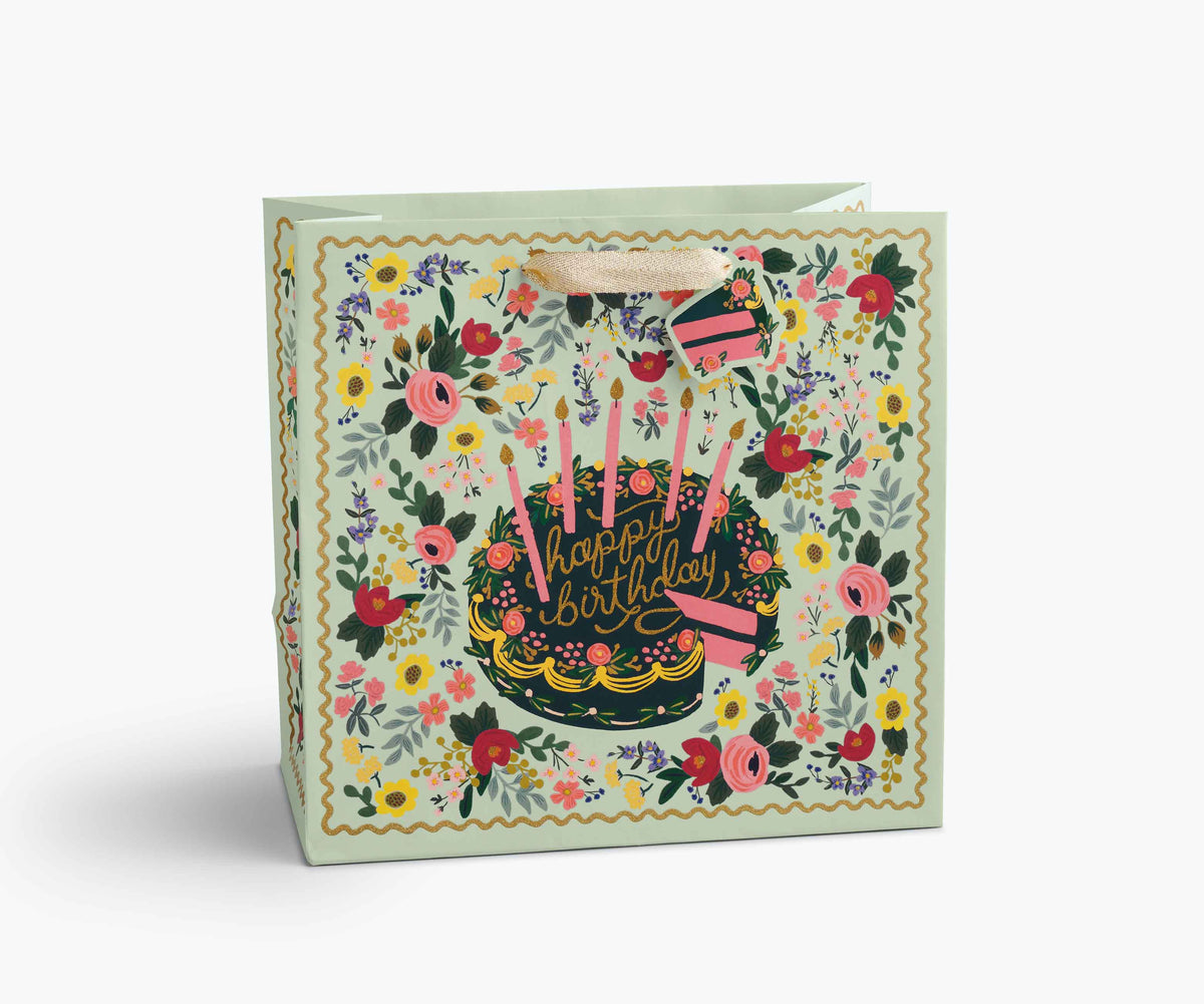 Tracy & Co Floral Cake Large Gift Bag
