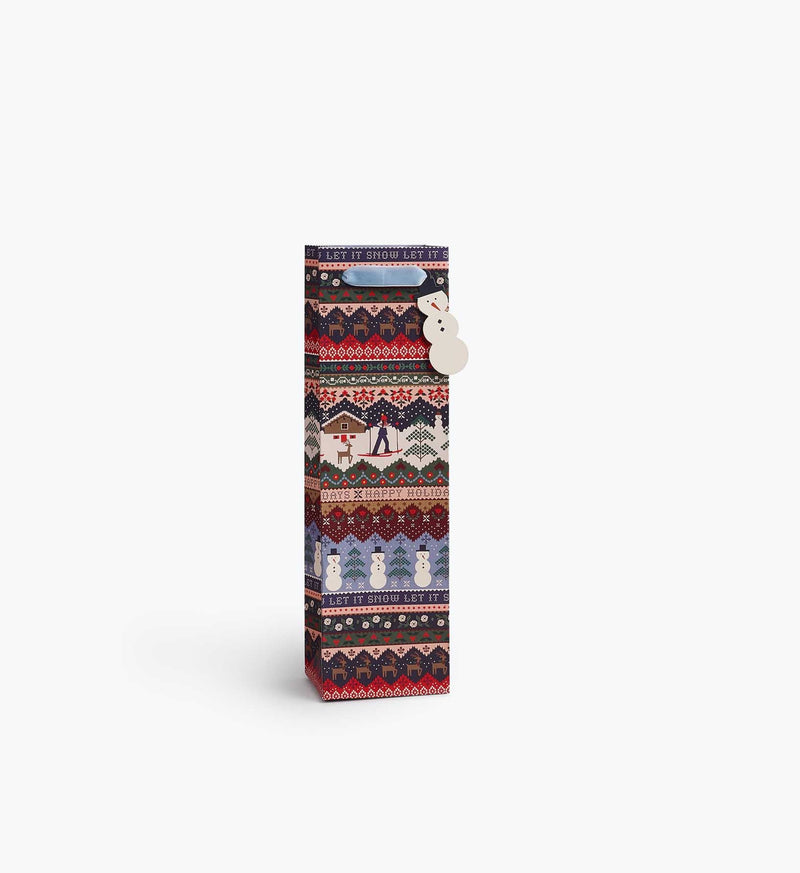 Tracy & Co Ski Chalet Wine Gift Bag