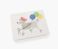 Tracy & Co French Poodle Birthday Card - Single Card