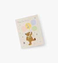 Tracy & Co First Birthday Bear Birthday Card - Single Card