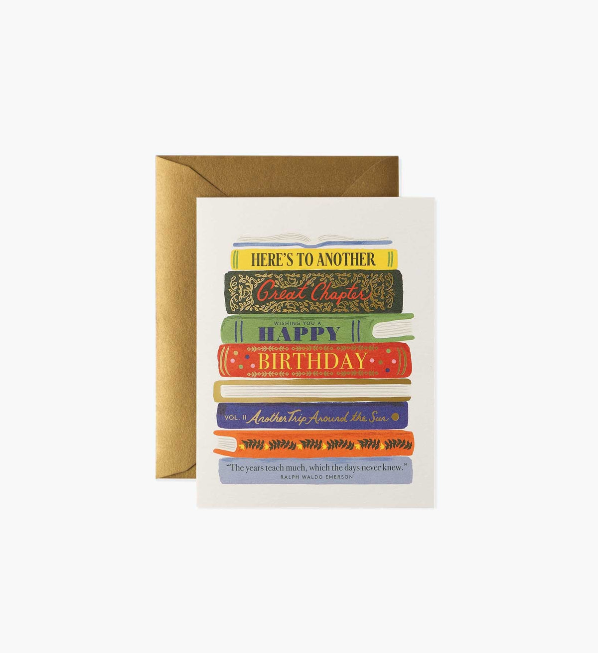 Tracy & Co Book Stack Birthday Card - Single Card