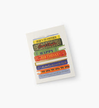 Tracy & Co Book Stack Birthday Card - Single Card