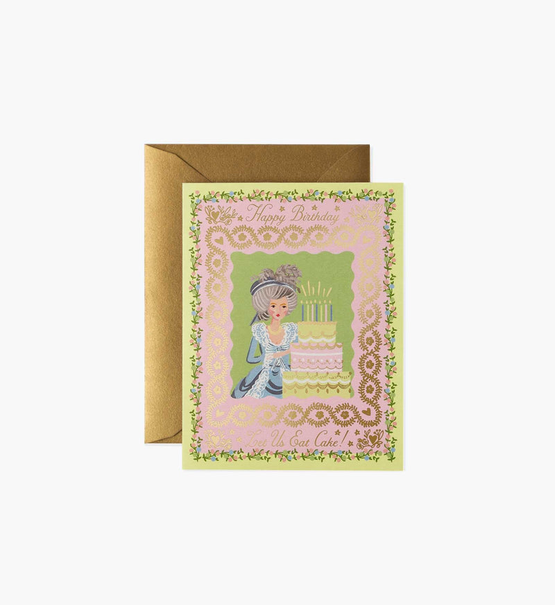 Tracy & Co Let Us Eat Cake Birthday Card - Single Card