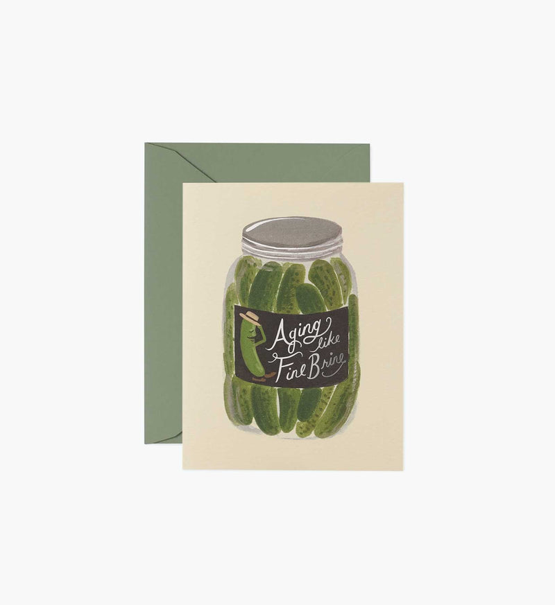 Tracy & Co Aging Like Fine Brine Birthday Card - Single Card