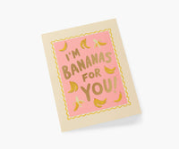 Tracy & Co Bananas For You Love & Friendship Card - Single Card
