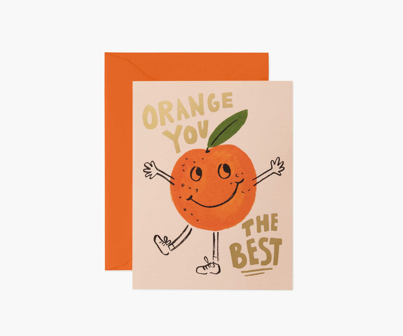 Tracy & Co Orange You The Best Love & Friendship Card - Single Card