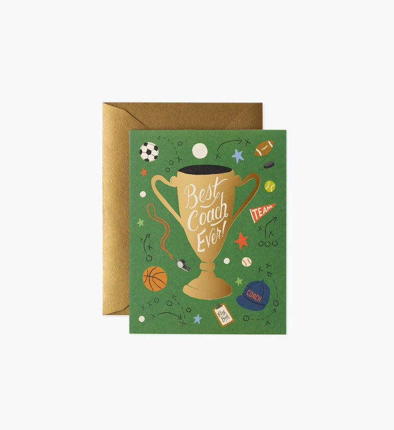 Tracy & Co Best Coach Ever Love & Friendship Card - Single Card