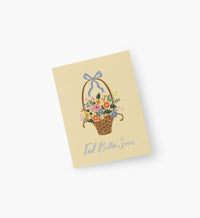 Tracy & Co Feel Better Basket Sympathy Card - Single Card