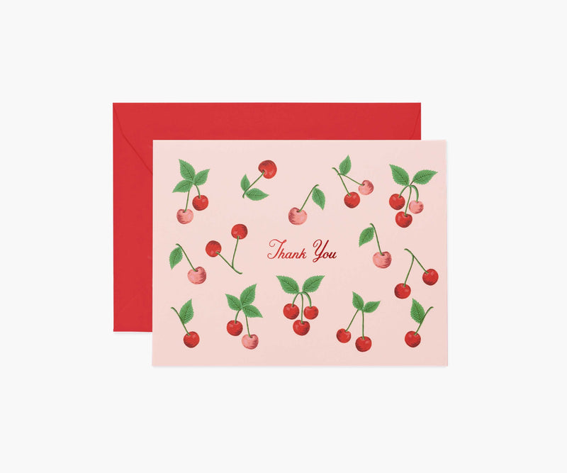 Tracy & Co Cherries Thank You Cards - Boxed Set