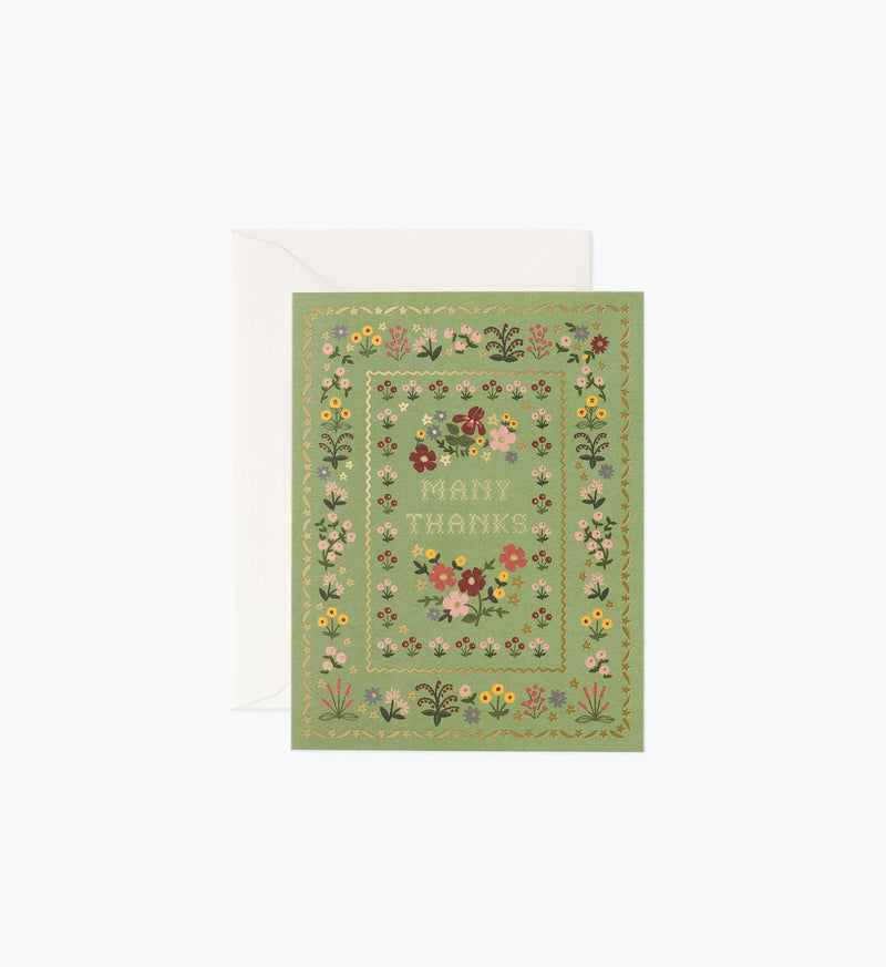 Tracy & Co Moss Thank You Card - Single Card
