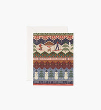 Tracy & Co Ski Chalet Holiday Card - Single Card