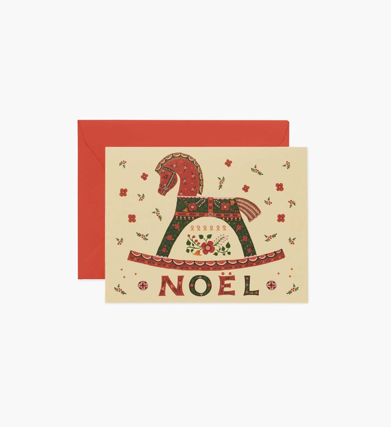 Tracy & Co Noel Rocking Horse Holiday Cards - Boxed Set