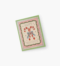 Tracy & Co Candy Cane Holiday Card - Single Card