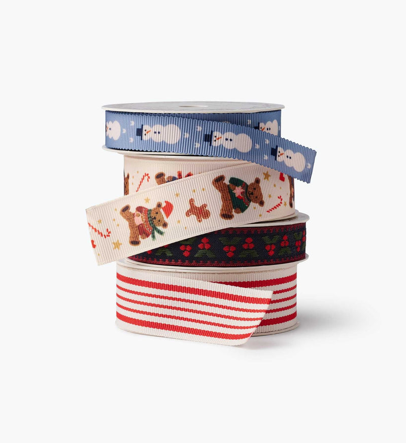 Tracy & Co Ribbon Set of 4 - Beary Christmas