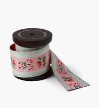 Tracy & Co Holiday Jacquard Ribbon - Candy Cane Stripe