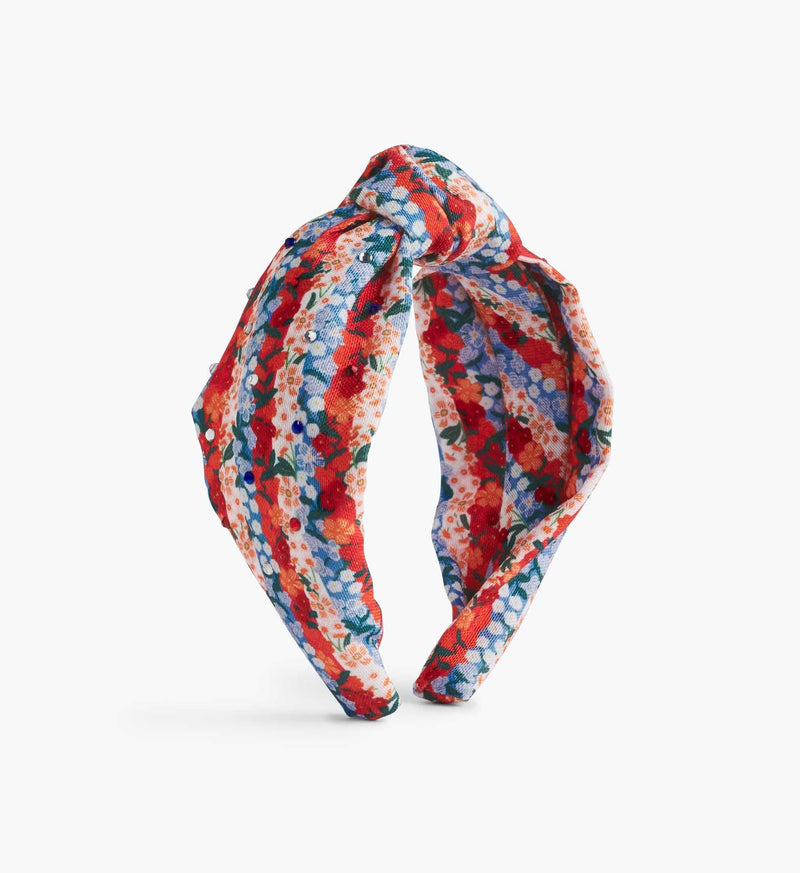 Tracy & Co Knotted Headband - Americana Stripe