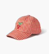 Tracy & Co Baseball Cap - Gingham Cherries