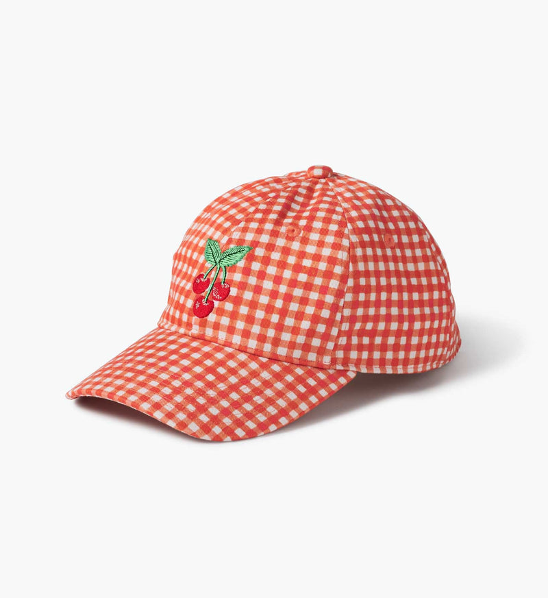 Tracy & Co Baseball Cap - Gingham Cherries
