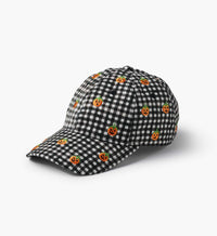 Tracy & Co Baseball Cap - Pumpkin Gingham
