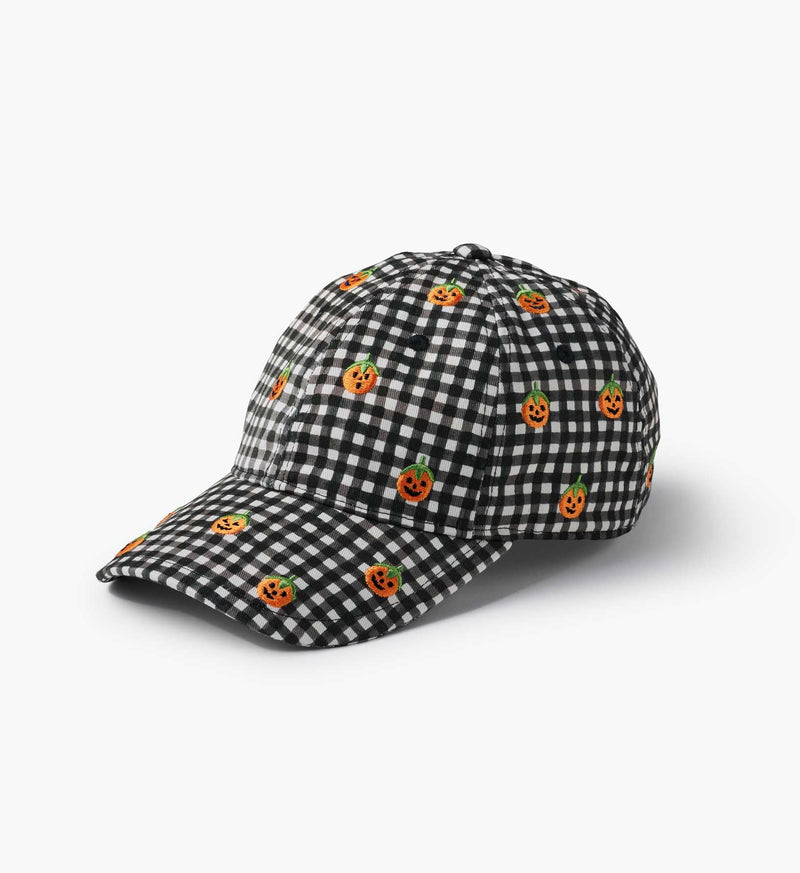 Tracy & Co Baseball Cap - Pumpkin Gingham