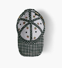 Tracy & Co Baseball Cap - Pumpkin Gingham