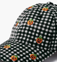Tracy & Co Baseball Cap - Pumpkin Gingham