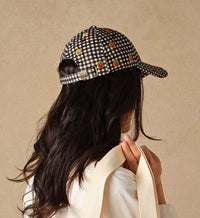 Tracy & Co Baseball Cap - Pumpkin Gingham