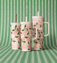 Tracy & Co 24 oz. Cold Cup - Pink Hydrangea