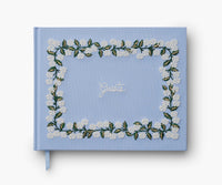 Tracy & Co Embroidered Guest Book - Hydrangea