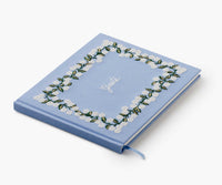Tracy & Co Embroidered Guest Book - Hydrangea
