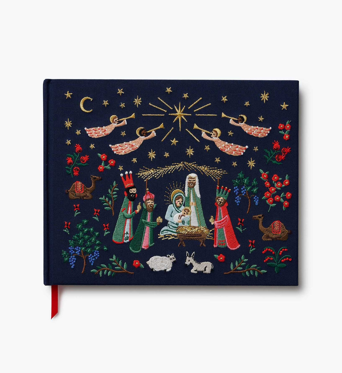 Tracy & Co Embroidered Guest Book - Nativity