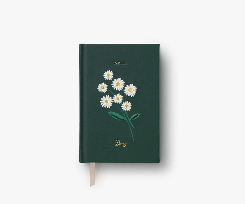 Tracy & Co Birth Month Mini Embroidered Journal - April