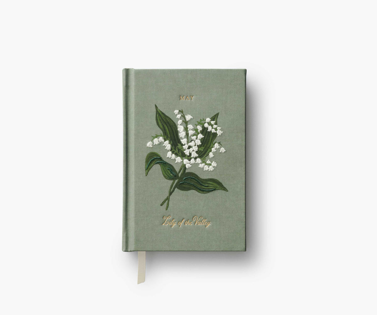Tracy & Co Birth Month Mini Embroidered Journal - May