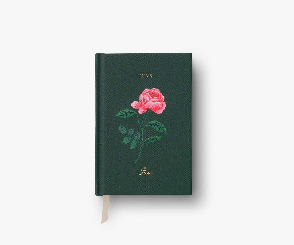 Tracy & Co Birth Month Mini Embroidered Journal - June
