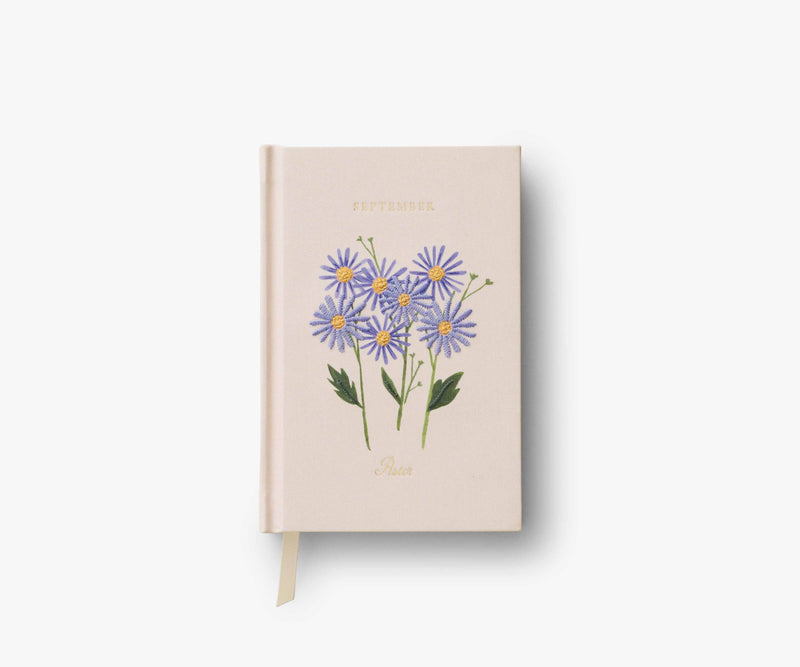Tracy & Co Birth Month Mini Embroidered Journal - September