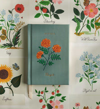 Tracy & Co Birth Month Mini Embroidered Journal - October