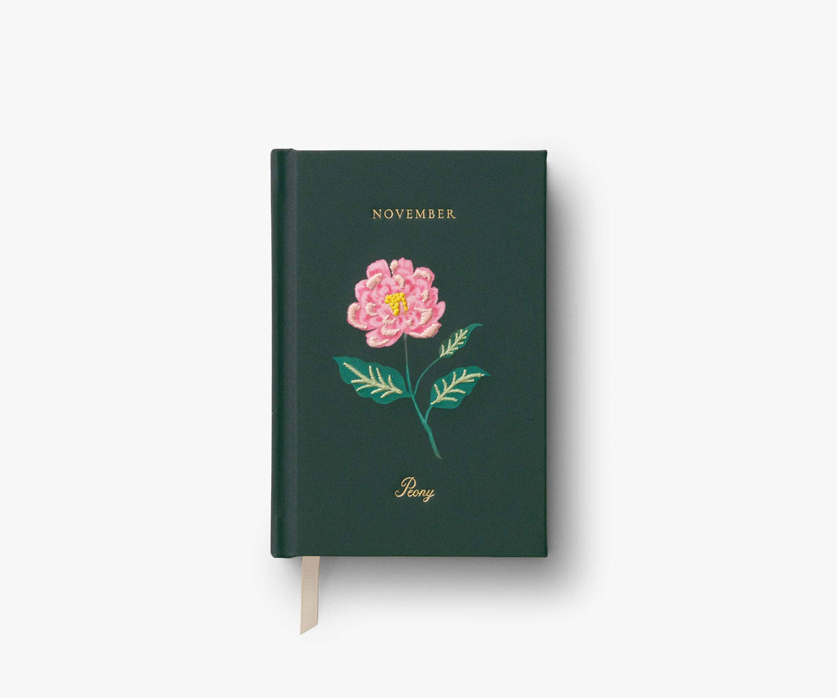 Tracy & Co Birth Month Mini Embroidered Journal - November